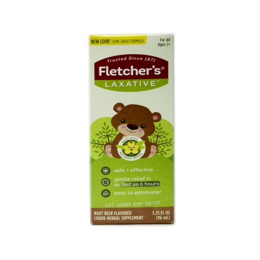 [BRSWIYTQCR7BSYLA] Fletcher's Laxative, For Kids, Root Beer, 2.5-Ounce Bottles (Pack of 3)