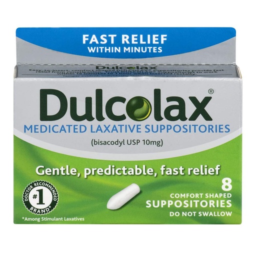 [BRSWKGYIBJYBU23I] Dulcolax Laxative Suppositories 8 ea (Pack of 3)