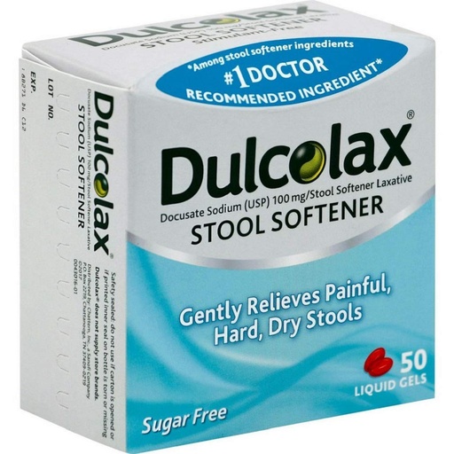 [BRSWIFAYCF5BWAY5] DulcoLax Stool Softener Sugar Free, 50 Liquid Gels (Pack of 6)