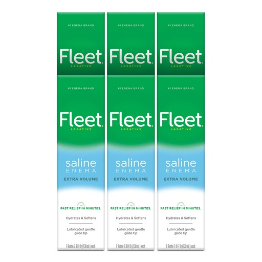 [BRSRAYYYCMHWEDTL] Fleet Dulcolax Fast Relief Medicated Laxative Suppositories, 28 Count Laxative Saline Enema, 7.8 Fl Oz (Pack of 6) Bundle