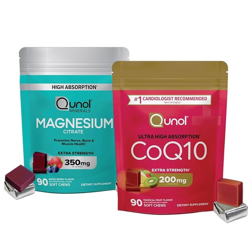 [BRSREEAKCQIWOEL2] Qunol CoQ10 & Brain Health: Ultra CoQ10 100mg, 120 Softgels & Memory Plus, 60 Capsules