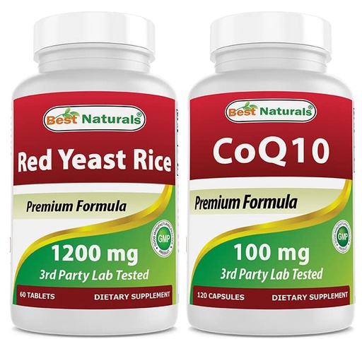[BRSRMBAHOB4AKALX] Best Naturals Red Yeast Rice 1200 Mg & COQ10 100 mg