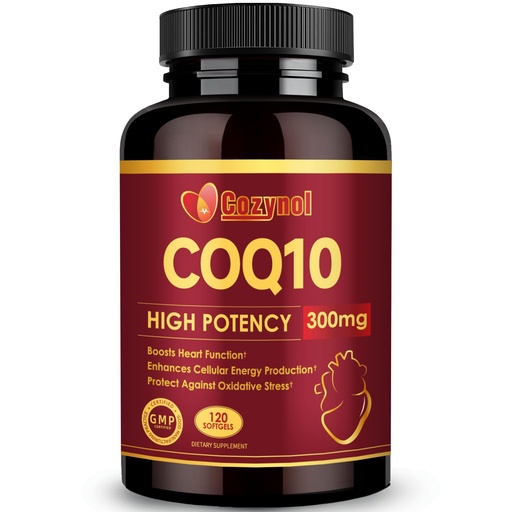 [BRSREAA2BAGQK3QY] CoQ10 300mg Softgels with PQQ & Omega 3, Maximum Absorption Coenzyme Q10, Powerful Antioxidant for Heart & Energy Health, 120 Count, Non-GMO