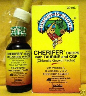 [BRSWKZL7BIOBUYD4] 2 Cherifer Drops w/Taurine and CGF (2 x 30ml)