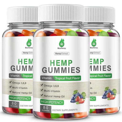 [BRSRGFAECMPGAFDH] Hemp Gummies for Pain, Sleep, Anxiety - 3 Packs Hemp Gummy 100% Natural Organic Extra Strength High Potency with Pure Hеmp Oil Extract Vegan Bear Candy