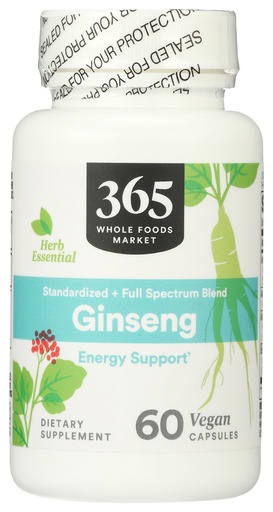[BRSRMAYQCIMWOEIY] 365 by Whole Foods Market Ginseng California, 60 CT