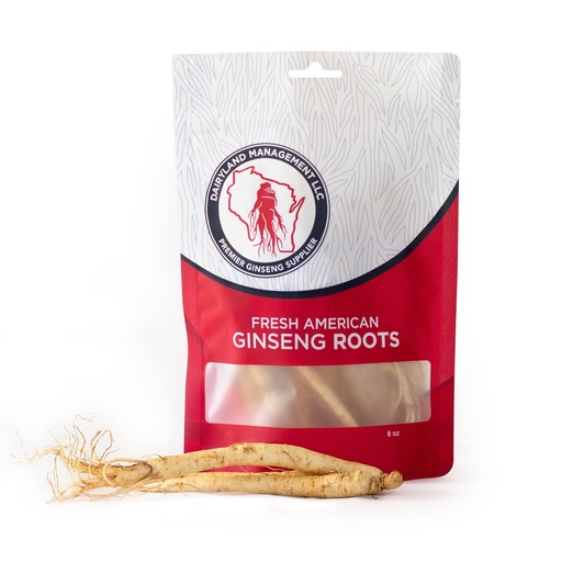 [BRSWGAAHBUOR6HTB] Dairyland Fresh American Ginseng Roots, 8 oz Fresh Wisconsin Ginseng, Direct from The Farmer to The Consumer, Premium Quality Ginseng