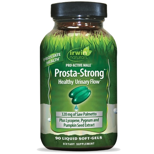 [BRSWIYQZA4HQOE3G] Irwin Naturals Prosta-Strong - Prostate Health Support with Saw Palmetto, Lycopene, Pumpkin Seed & More - 90 Liquid Softgels
