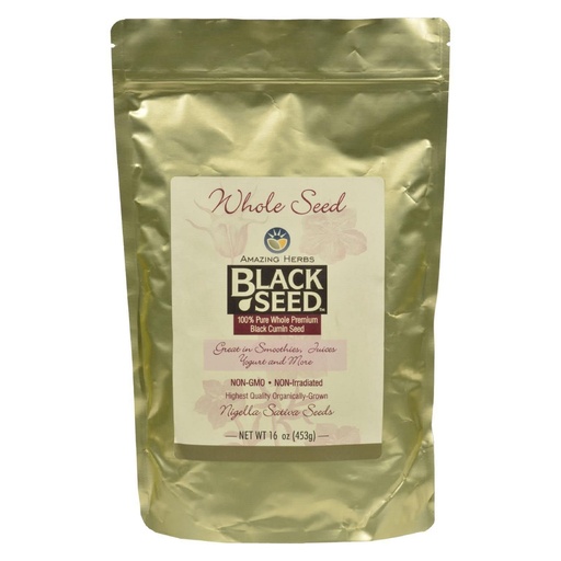 [BRSWIGAQOJ5WA2AZ] Amazing Herbs Black Seed Whole Seed - 16 Oz