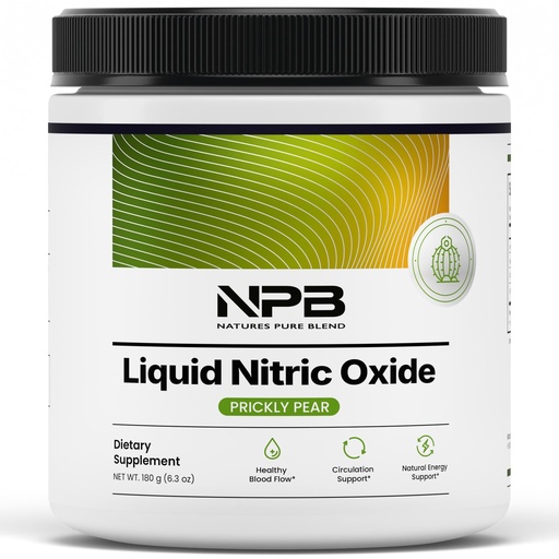[BRSREHYPBYGQYHYZ] Nature's Pure Blend Liquid Nitric Oxide Supplement for Men – L-Arginine Powder – Nitric Oxide Booster & Circulation Supplement – Blood Flow Support, L Arginine and L Citrulline – 5000MG (Prickly Pear)