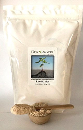 [BRSWKFI6OF5B43A7] Raw Power Raw Warrior Brown Rice Protein Powder, one Kilo (35.2oz/1000g), Premium