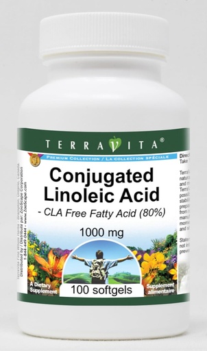 [BRSWI2QRPMNGADDU] Conjugated Linoleic Acid - CLA Free Fatty Acid (80%) - 1000 mg (100 softgels, ZIN: 427996)