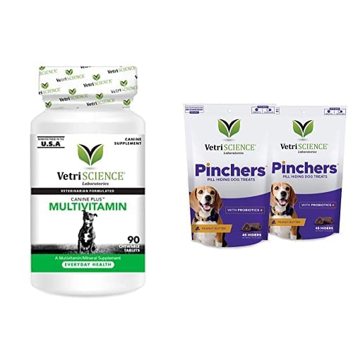 [BRSRMZQ7DN5QYCLP] VetriScience Canine Plus Multivitamin and Pinchers Pill Hiding Treats