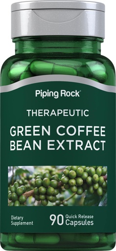 [BRSWIFDQAV4GCADK] Piping Rock Green Coffee Bean Extract | 90 Capsules | Dietary Supplement | Non-GMO, Gluten Free
