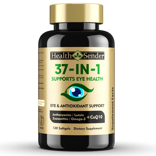 [BRSRGCA6BMAQKC3G] 37 in 1 Eye Vitamins with Lutein and Zeaxanthin Supplement, AREDS 2 Inspired Eye Supplement with CoQ10, Omega-3, Minerals Eye Health Support for Adults & Seniors, Daily Vision Supplement, 120 Softgels