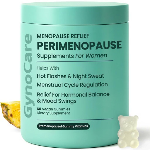 [BRSRAADQBUGRO3TL] Perimenopause Supplements Women | Premenopausal Gummy Vitamins | Relief for Hormonal Balance & Mood Swings | Supports Menstrual Cycle Regulation | 60 Vegan Gummies