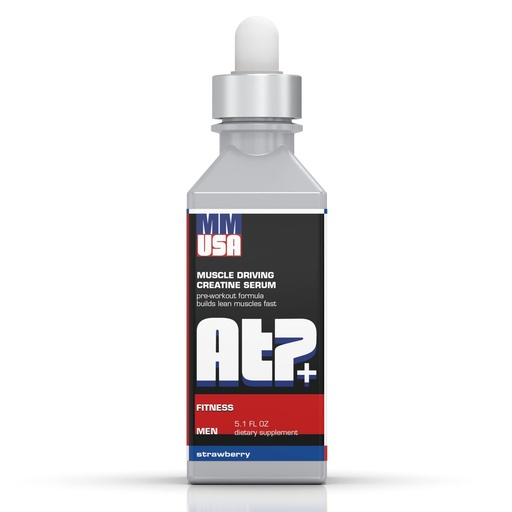 [BRSRM235OQMAIEYV] MMUSA ATP+ for Men Pre-Workout Creatine Serum. Instant Energy, Power, Strength & Endurance. Boosts Muscle Growth, Bodybuilding Performance. with Amino Acids & Glucosamine. Strawberry, 5.1 Fl Oz