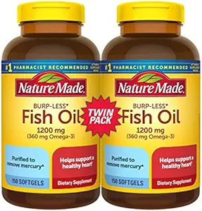 [BRSWI233AIHGGED6] Fish Oil Burp-Less, 1200mg, 360mg Omega 3, 150ct
