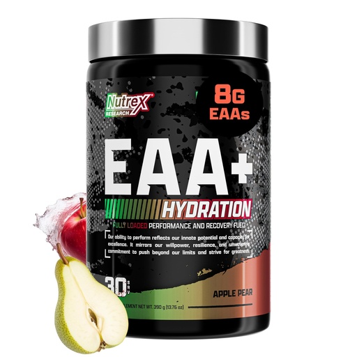 [BRSWGAQZO4BBOA3Z] Nutrex Research EAA Hydration | EAAs + BCAAs Powder | Muscle Recovery, Strength, Muscle Building, Endurance | 8G Essential Amino Acids + Electrolytes | Apple Pear 30 Servings