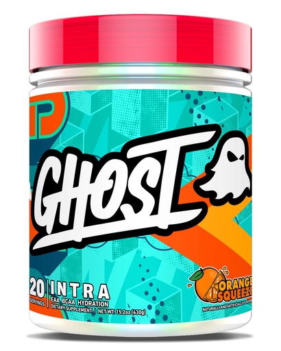[BRSRAZQRDIMQ2HLU] GHOST Intra Workout Powder, Orange Squeeze - BCAAs, & EAAs, Nootropics & Hydration - Essential & Branch Chain Amino Acids Supports Muscle Recovery & Focus - Pre, Intra & Post Workout Powders