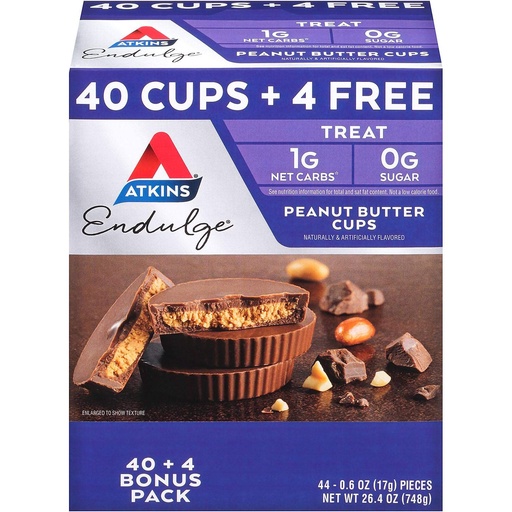 [BRSWY2QRC55BEGT2] Atkins Endulge Peanut Butter Cups Pack, 26.4 Ounce (Pack of 44)
