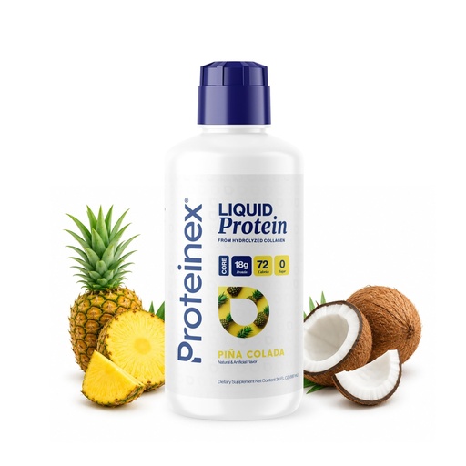 [BRSWYHY7AUPREYD5] Proteinex Medical Grade Liquid Hydrolyzed Protein Max Strength - Supports Wound Healing and Doctor Recommended- No Carbs, Zero Sugars & Ready to Drink Liquid Protein (Natural Pina Colada, 30 Fl Oz)