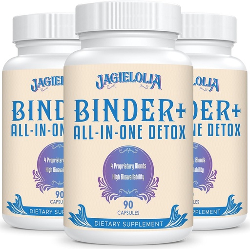 [BRSROHQNCJ5QKHI4] All-In-One Detox Binder Supplément 1500 MG - Haute Biodisponibilité, Liver Gut Detox Cleanse avec Charcoal activé, Zeolite & Clay Bentonite pour les toxines, foie, digestif, 270 Capsules Vegan