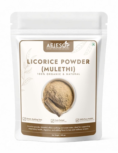 [BRSRAHAQOINRAC3Z] AEJESOP Licorice Root Powder, Raw Mulethi Powder,7oz(200g)