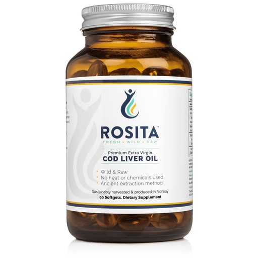 [BRSWKHQQDIBACFL3] Rosita Extra Virgin Cod Liver Oil Softgels