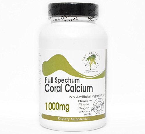 [BRSWKE32BINWEETY] Coral Calcium 1000mg Full Spectrum ~ 100 Capsules - No Additives ~ Naturetition Supplements