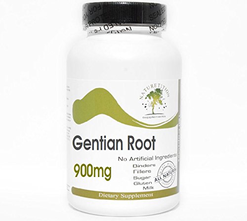 [BRSWKE37OIDBGH3O] Gentian Root 900mg ~ 90 Capsules - No Additives