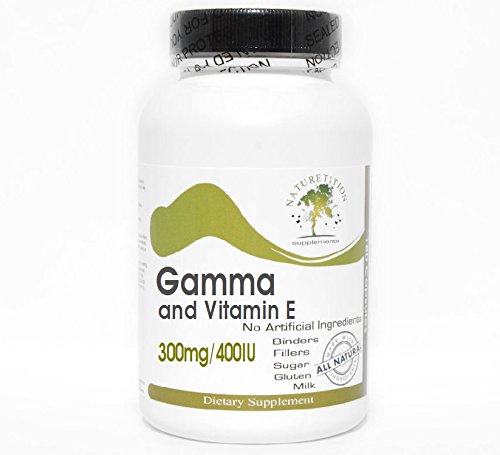 [BRSWKE37OIDGYALA] Gamma 300mg and Vitamin E 400IU ~ 100 Capsules - No Additives ~ Naturetition Supplements