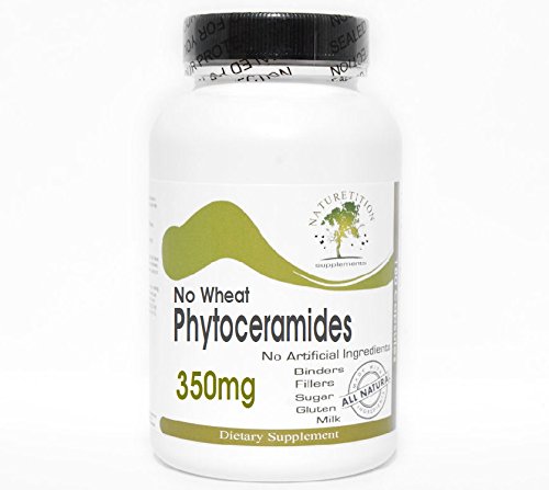[BRSWKE3QBIJWID3K] No Wheat Phytoceramides 350mg ~ 200 Capsules - No Additives ~ Naturetition Supplements
