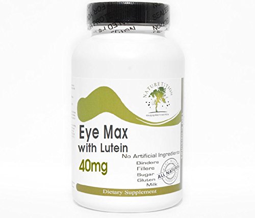 [BRSWKE32BB5BQDDO] Eye Max with Lutein 40mg ~ 180 Capsules - No Additives ~ Naturetition Supplements