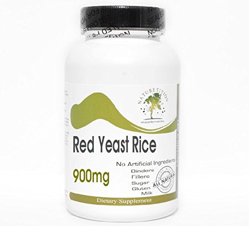 [BRSWKEYPOYGQEFIZ] Red Yeast Rice 900mg ~ 90 Capsules - No Additives ~ Naturetition Supplements