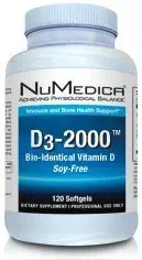 [BRSWIYAZCNYR23A7] NuMedica D3-2000 120 Softgels
