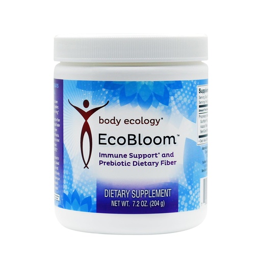 [BRSROGDQDIPWOH3U] Body Ecology EcoBloom Immune Support | Prebiotic Dietary Fiber | Stomach Friendly | 7.2oz Reusable Container Powder