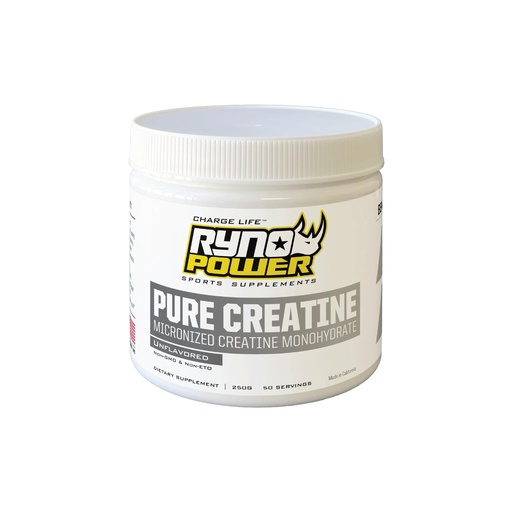 [BRSRGY3YC4PWYA3X] Ryno Power Pure Creatine, 250 g, 50 Servings