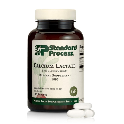 [BRSW2HALOENGK33F] Standard Process Calcium Lactate Bone & Immune Health Dietary Support - Vegan, Gluten-Free, Non-Dairy, Non-Soy & Non-Grain - Bone, Joint & Health Support - 180 Tablets