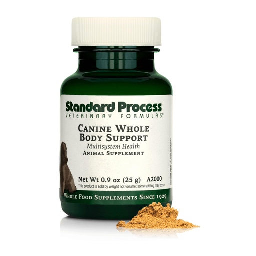 [BRSWIFLQOUIWI33M] Standard Process Inc. Whole Body Multisystem Support Supplement for Canines - Nutritional Powder for Daily Health Maintenance - 25 g