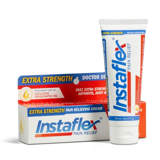 [BRSWGAYLO4MWY3IU] Healthy Directions Instaflex Extra Strength Pain Relief Cream, with 2X the Pain-Fighting Ingredients, Rubs Out Your Toughest Muscle and Joint Pain (4 oz)