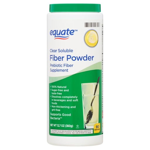 [BRSRGYI2BF7RYDTU] Equate Clear Soluble Fiber Powder Prebiotic Supplement, 12.7 oz, 90 Servings Sticker