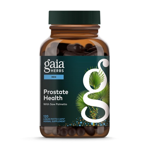 [BRSWIZQZBUMAGFT4] Gaia Herbs Prostate Health - Supports Prostate Health and Function for Men - with Saw Palmetto, Green Tea, Nettle Root, and White Sage* - 120 Vegan Liquid Phyto-Caps (60 Servings)