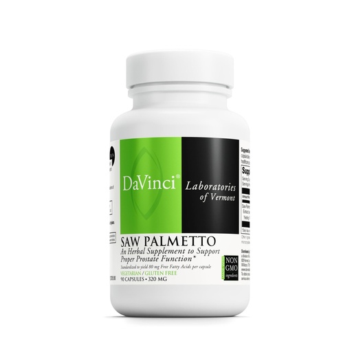 [BRSWIYIMOJ6AKYLE] DAVINCI Labs Saw Palmetto - Dietary Supplement to Support Proper Prostate Health Function, Premenstrual Needs and Lactation* - with Saw Palmetto Berry Extract - Gluten-Free - 90 Vegetarian Capsules