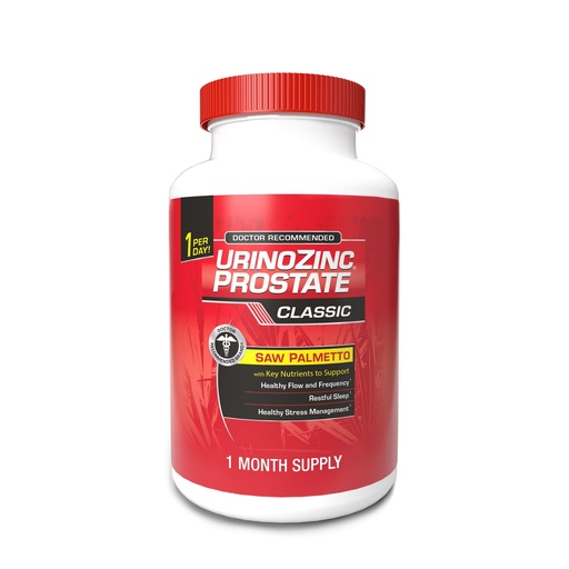 [BRSWIYQHCQAGAAI5] Urinozinc Classic Prostate Supplement, Doctor Recommended with Saw Palmetto, 30 Capsules