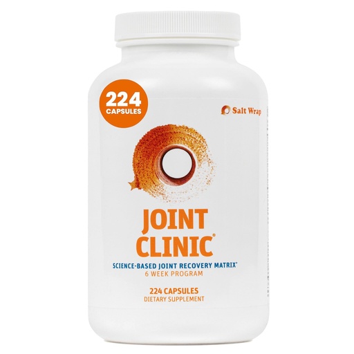 [BRSWGAYFOEIGKFDK] SaltWrap Joint Clinic - Multivitamin for Joint Health and Recovery - with Type II Collagen, C3 Turmeric, Cissus, and Hyaluronic Acid - 224 Capsules