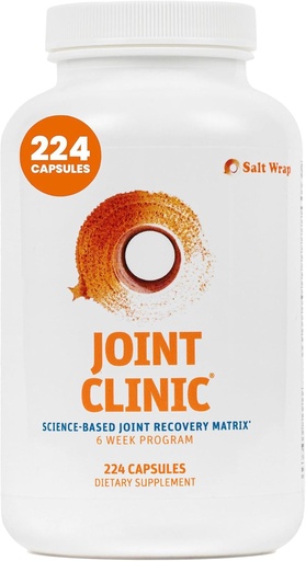 [BRSWGAYFOEIGKFDK] SaltWrap Joint Clinic - Multivitamin for Joint Health and Recovery - with Type II Collagen, C3 Turmeric, Cissus, and Hyaluronic Acid - 224 Capsules