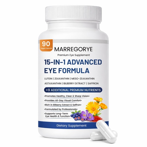 [BRSRYYINOIMRQ3AY] Neurobella Eye Supplement for Digital Eye Strain & Night Driving Clarity 15-in-1 Advanced Eye Formula with All 3 Carotenoids (Lutein, Zeaxanthin), Bilberry and Saffron Eye Vitamins, 90 Count