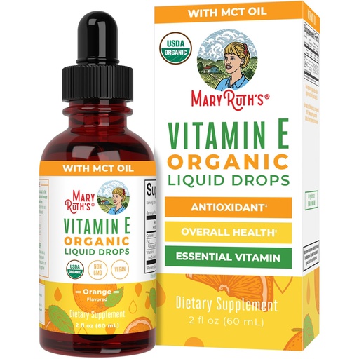 [BRSW2HA6PMIAKFDG] MaryRuth Organics USDA Vitamin E Liquid Drops 2 Month Supply | Bone and Joint Health | Cognitive Health for Adults and Kids | Sugar Free, Vegan, Non-GMO, Gluten Free | 2 Ounces