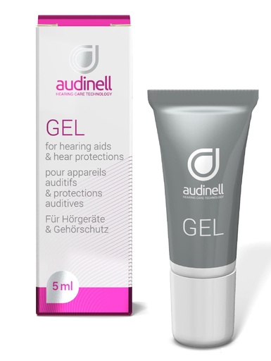 [BRSW2ZQQCIJRGDI4] Audinell Ear Gel (5ml) | for Itchy Ears, Dry Skin, Rash, Eczema, Dermatitis | Naturally Hydrates, Moisturizes, Lubricates Ear Canal | Aids Insertion of Hearing Devices, Earbuds, Earplugs, Earmold